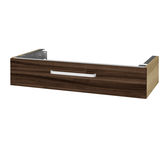 Doplňková skříňka pod desku DSD SZZ 100 (výška 20 cm)  - D26 Ontario - Úchytka T01 - D06 Ořech - Ne