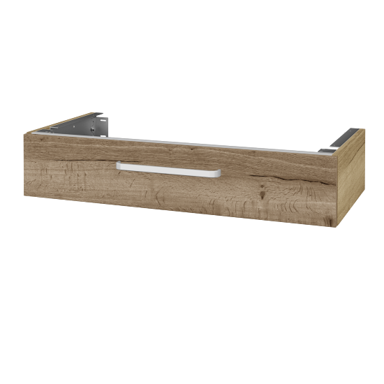 Doplňková skříňka pod desku DSD SZZ 100 (výška 20 cm)  - D26 Ontario - Úchytka T01 - D21 Tobacco - Ne
