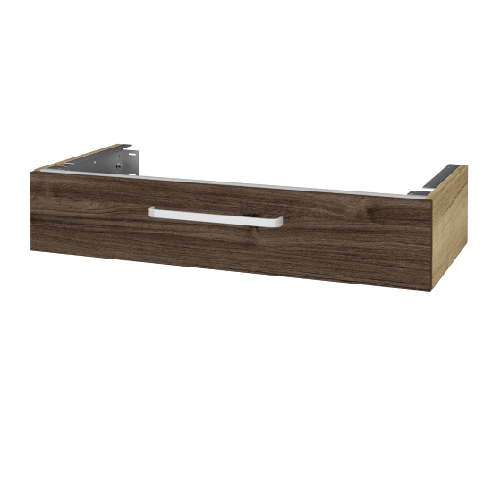Doplňková skříňka pod desku DSD SZZ 100 (výška 20 cm)  - D26 Ontario - Úchytka T01 - D25 Teak - Ne