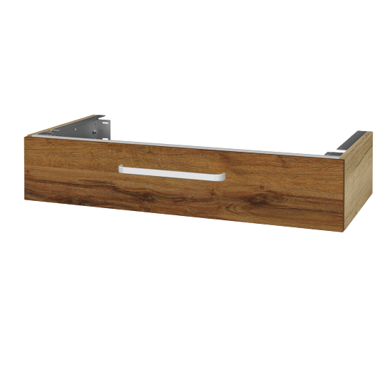 Doplňková skříňka pod desku DSD SZZ 100 (výška 20 cm)  - D26 Ontario - Úchytka T01 - D27 Cognac - Ne