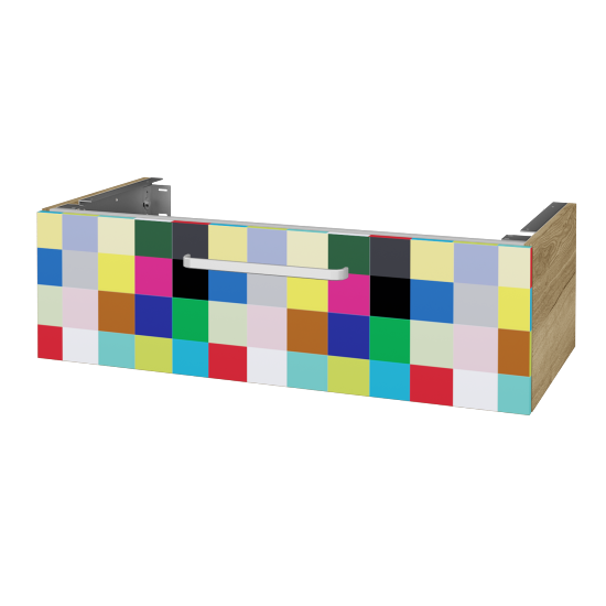 Doplňková skříňka pod desku DSD SZZ1 100 (výška 30 cm)  - D26 Ontario - Úchytka T01 - Individuální odstín dle RAL/NCS - Ne