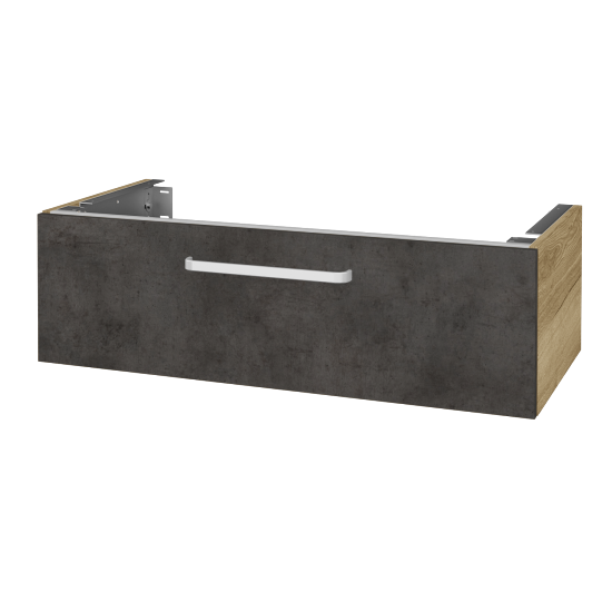 Doplňková skříňka pod desku DSD SZZ1 100 (výška 30 cm)  - D26 Ontario - Úchytka T01 - D16 Beton tmavý - Ne
