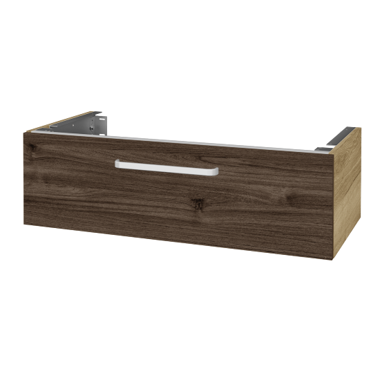 Doplňková skříňka pod desku DSD SZZ1 100 (výška 30 cm)  - D26 Ontario - Úchytka T01 - D25 Teak - Ne
