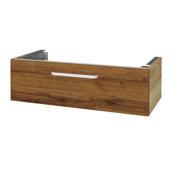 Doplňková skříňka pod desku DSD SZZ1 100 (výška 30 cm)  - D26 Ontario - Úchytka T01 - D27 Cognac - Ne