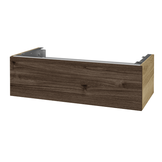 Doplňková skříňka pod desku DSD SZZ1 100 (výška 30 cm)  - D26 Ontario - D25 Teak - Ne