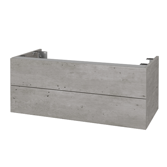 Doplňková skříňka pod desku DSD SZZ2 100 (výška 40 cm)  - D01 Beton - D01 Beton - Ne