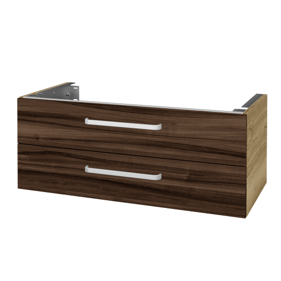 Doplňková skříňka pod desku DSD SZZ2 100 (výška 40 cm)  - D26 Ontario - Úchytka T01 - D06 Ořech - Ne