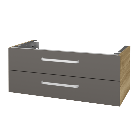Doplňková skříňka pod desku DSD SZZ2 100 (výška 40 cm)  - D26 Ontario - Úchytka T01 - N06 Lava - Ne