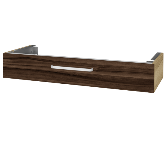 Doplňková skříňka pod desku DSD SZZ 120 (výška 20 cm)  - D26 Ontario - Úchytka T01 - D06 Ořech - Ne