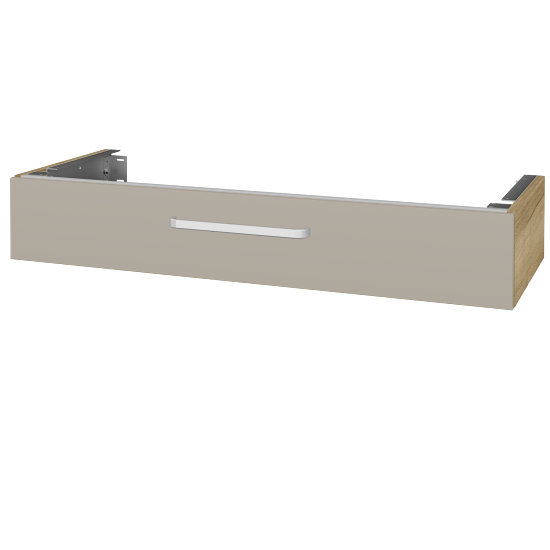 Doplňková skříňka pod desku DSD SZZ 120 (výška 20 cm)  - D26 Ontario - Úchytka T01 - L04 Béžová vysoký lesk - Ne