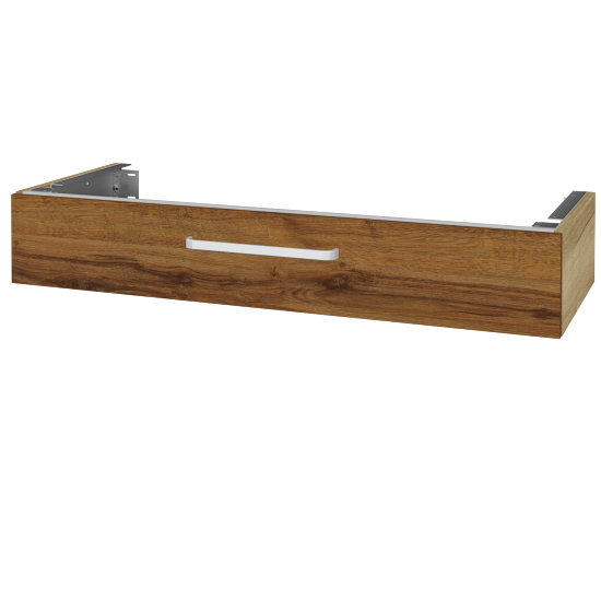 Doplňková skříňka pod desku DSD SZZ 120 (výška 20 cm)  - D26 Ontario - Úchytka T01 - D27 Cognac - Ne