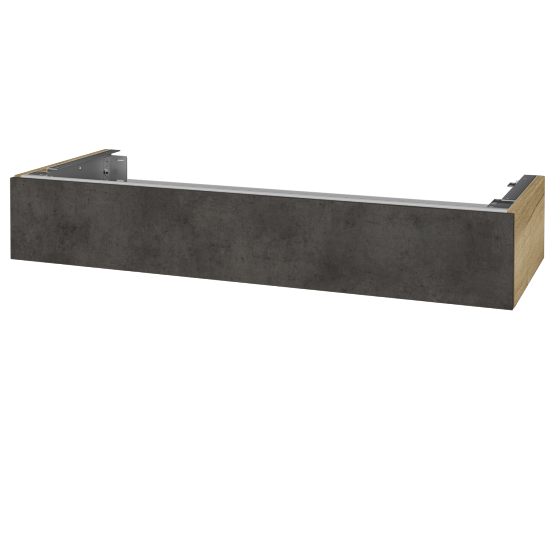 Doplňková skříňka pod desku DSD SZZ 120 (výška 20 cm)  - D26 Ontario - D16 Beton tmavý - Ne