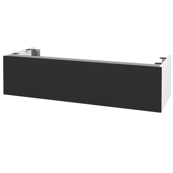 Doplňková skříňka pod desku DSD SZZ1 120 (výška 30 cm)  - N01 Bílá lesk - N03 Graphite - Ne