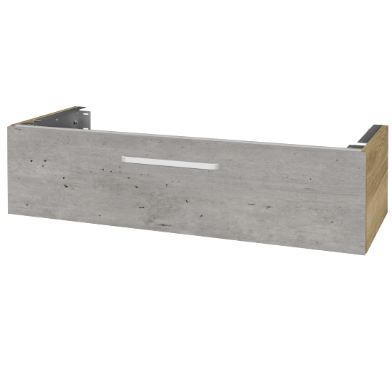 Doplňková skříňka pod desku DSD SZZ1 120 (výška 30 cm)  - D26 Ontario - Úchytka T01 - D01 Beton - Ne