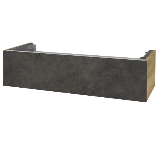 Doplňková skříňka pod desku DSD SZZ1 120 (výška 30 cm)  - D26 Ontario - D16 Beton tmavý - Ne