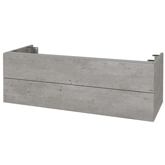 Doplňková skříňka pod desku DSD SZZ2 120 (výška 40 cm)  - D01 Beton - D01 Beton - Ne