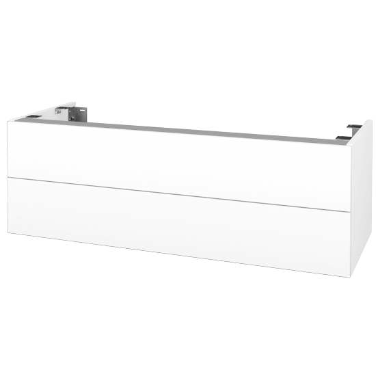 Doplňková skříňka pod desku DSD SZZ2 120 (výška 40 cm)  - N01 Bílá lesk - M01 Bílá mat - Ne