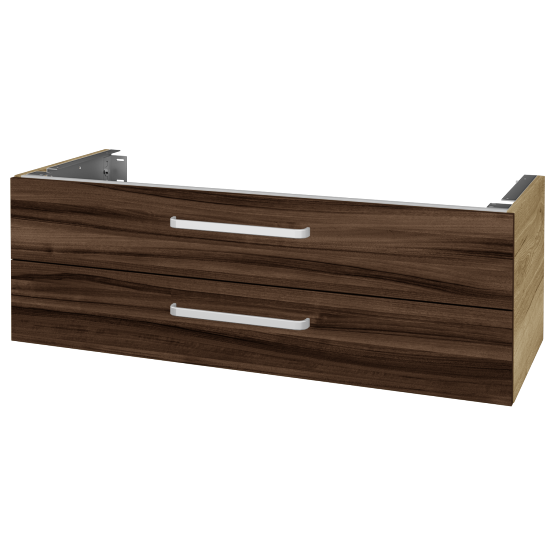 Doplňková skříňka pod desku DSD SZZ2 120 (výška 40 cm)  - D26 Ontario - Úchytka T01 - D06 Ořech - Ne
