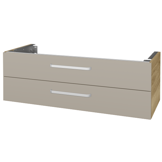 Doplňková skříňka pod desku DSD SZZ2 120 (výška 40 cm)  - D26 Ontario - Úchytka T01 - L04 Béžová vysoký lesk - Ne
