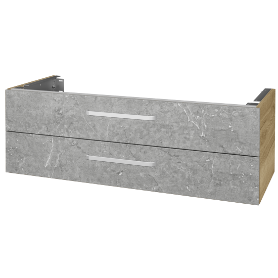 Doplňková skříňka pod desku DSD SZZ2 120 (výška 40 cm)  - D26 Ontario - Úchytka T01 - D20 Galaxy - Ne