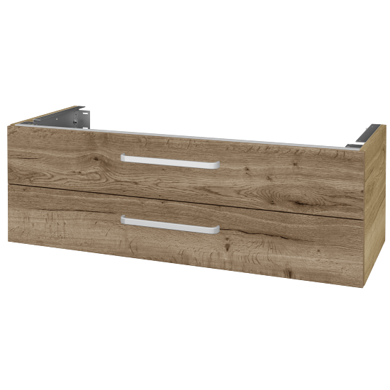 Doplňková skříňka pod desku DSD SZZ2 120 (výška 40 cm)  - D26 Ontario - Úchytka T01 - D21 Tobacco - Ne