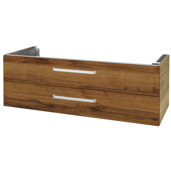 Doplňková skříňka pod desku DSD SZZ2 120 (výška 40 cm)  - D26 Ontario - Úchytka T01 - D27 Cognac - Ne