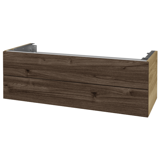 Doplňková skříňka pod desku DSD SZZ2 120 (výška 40 cm)  - D26 Ontario - D25 Teak - Ne