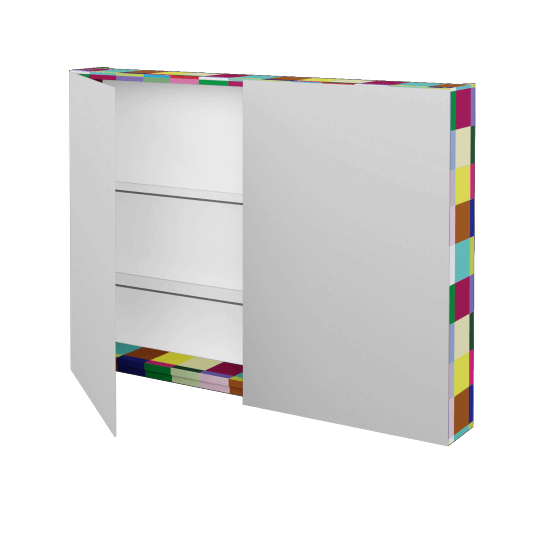 Dvoudveřová galerka PREMIUM GA2E 100  - Individuální odstín dle RAL/NCS
