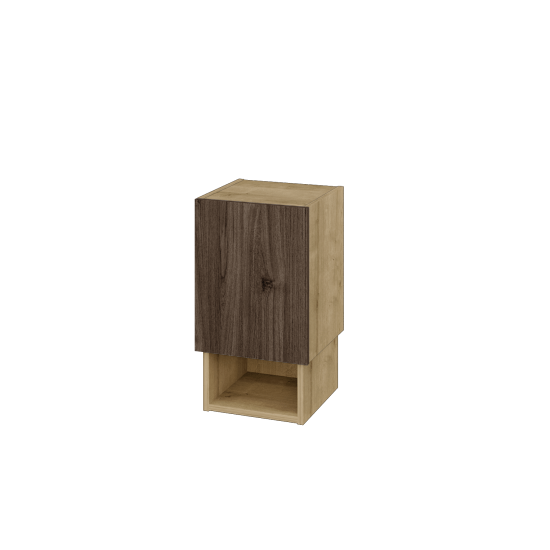 Horní skříňka INVENCE SYDO 35  - D09 Arlington - D25 Teak - Levé
