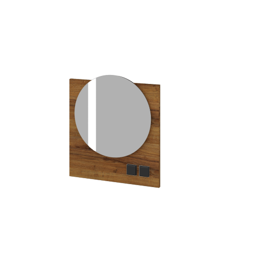 Zrcadlo INVENCE ZCOE 60  - D27 Cognac