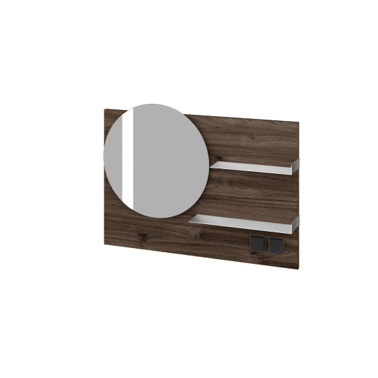 Zrcadlo INVENCE ZCOPE 90  - D25 Teak