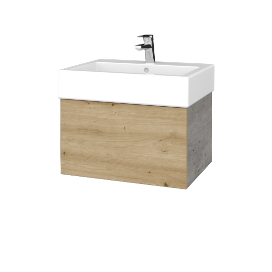 Umyvadlová skříňka VARIANTE SZZ 60 pro umyvadlo Duravit Vero - D01 Beton - D22 Karamel