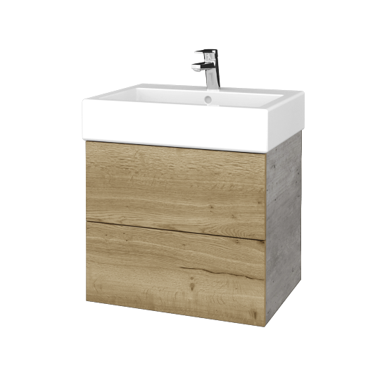 Umyvadlová skříňka VARIANTE SZZ2 60 pro umyvadlo Duravit Vero - D01 Beton - D26 Ontario