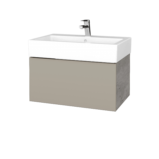 Umyvadlová skříňka VARIANTE SZZ 70 pro umyvadlo Duravit Vero - D01 Beton - M05 Béžová mat