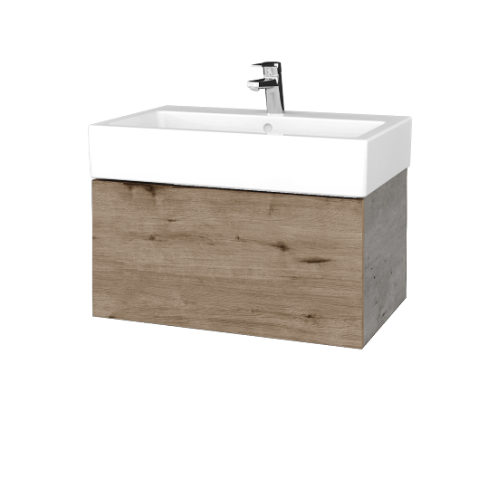 Umyvadlová skříňka VARIANTE SZZ 70 pro umyvadlo Duravit Vero - D01 Beton - D23 Herkules