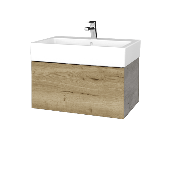 Umyvadlová skříňka VARIANTE SZZ 70 pro umyvadlo Duravit Vero - D01 Beton - D26 Ontario