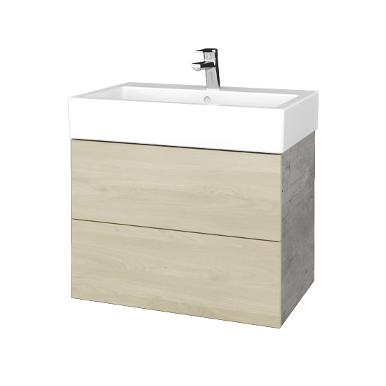Umyvadlová skříňka VARIANTE SZZ2 70 pro umyvadlo Duravit Vero - D01 Beton - D24 Ohio