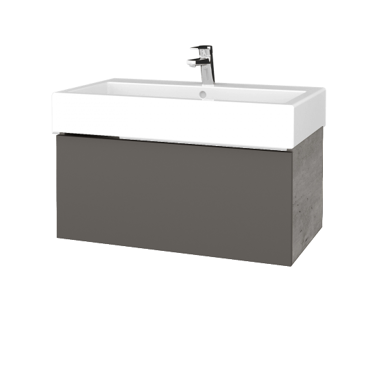 Umyvadlová skříňka VARIANTE SZZ 80 pro umyvadlo Duravit Vero - D01 Beton - N06 Lava