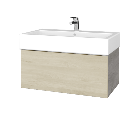 Umyvadlová skříňka VARIANTE SZZ 80 pro umyvadlo Duravit Vero - D01 Beton - D24 Ohio
