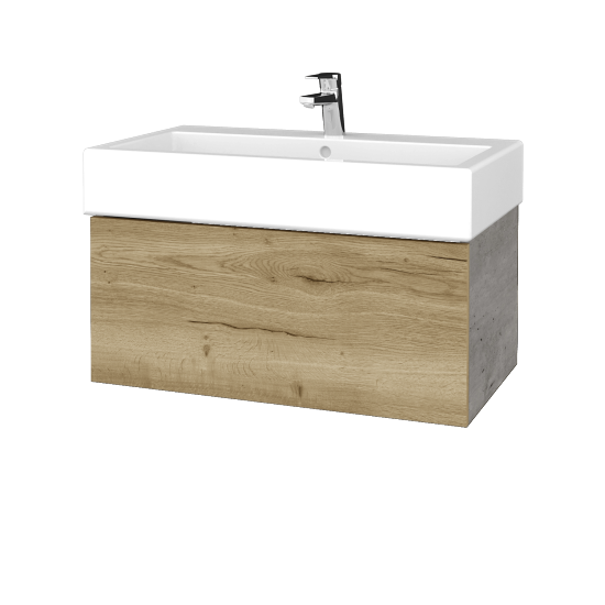 Umyvadlová skříňka VARIANTE SZZ 80 pro umyvadlo Duravit Vero - D01 Beton - D26 Ontario