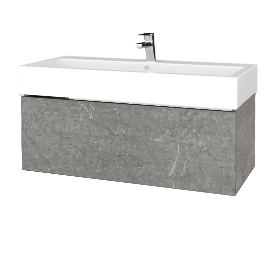 Umyvadlová skříňka VARIANTE SZZ 100 pro umyvadlo Duravit Vero - D01 Beton - D20 Galaxy