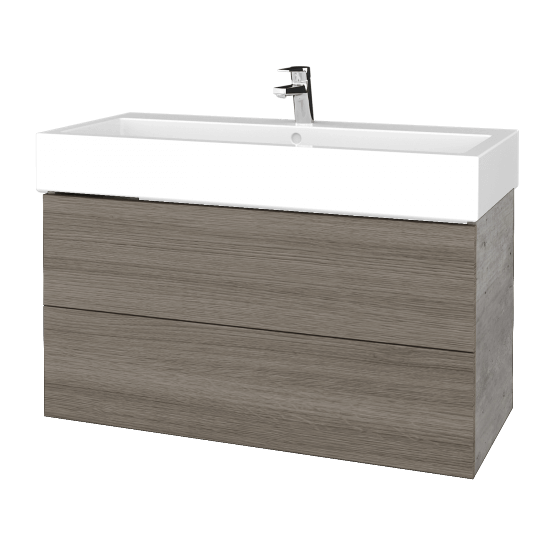 Umyvadlová skříňka VARIANTE SZZ2 100 pro umyvadlo Duravit Vero - D01 Beton - D03 Cafe