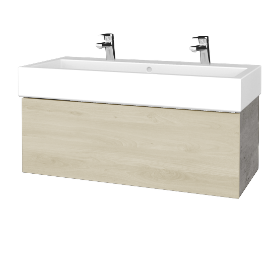 Umyvadlová skříňka VARIANTE SZZ 100 pro umyvadlo Duravit Vero - D01 Beton - D24 Ohio