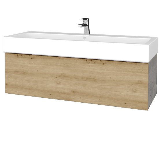 Umyvadlová skříňka VARIANTE SZZ 120 pro umyvadlo Duravit Vero - D01 Beton - D22 Karamel