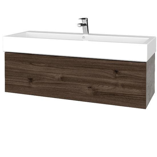 Umyvadlová skříňka VARIANTE SZZ 120 pro umyvadlo Duravit Vero - D01 Beton - D25 Teak