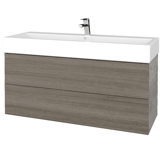 Umyvadlová skříňka VARIANTE SZZ2 120 pro umyvadlo Duravit Vero - D01 Beton - D03 Cafe