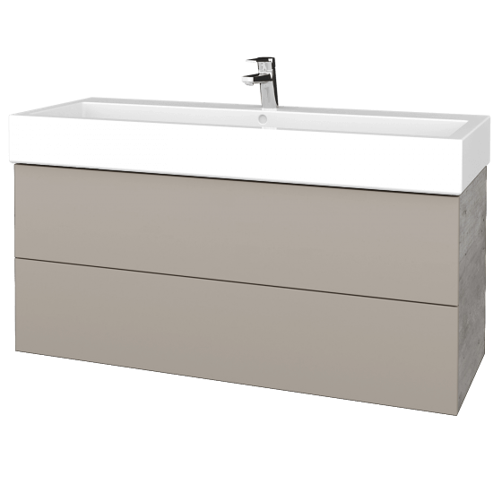 Umyvadlová skříňka VARIANTE SZZ2 120 pro umyvadlo Duravit Vero - D01 Beton - N07 Stone