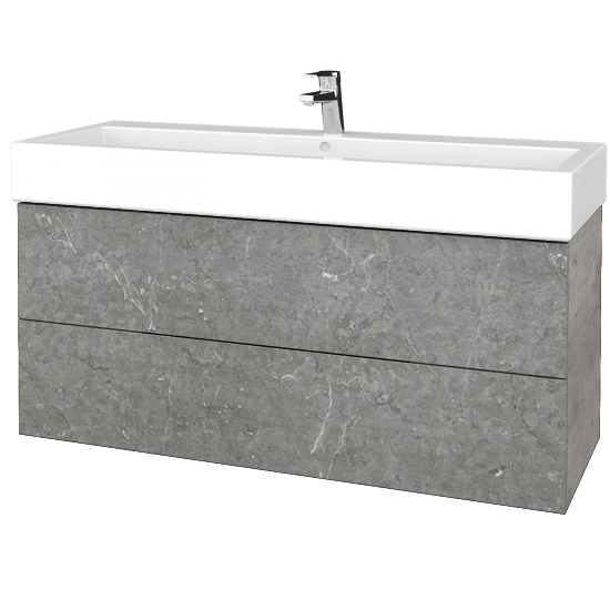 Umyvadlová skříňka VARIANTE SZZ2 120 pro umyvadlo Duravit Vero - D01 Beton - D20 Galaxy