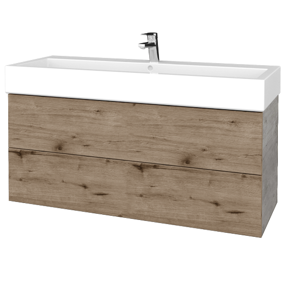 Umyvadlová skříňka VARIANTE SZZ2 120 pro umyvadlo Duravit Vero - D01 Beton - D23 Herkules