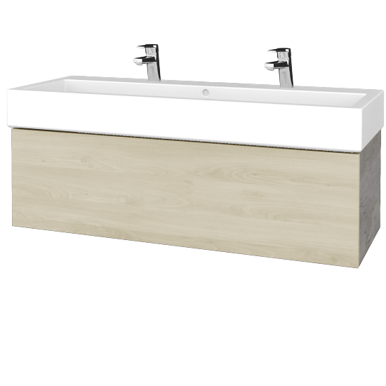 Umyvadlová skříňka VARIANTE SZZ 120 pro umyvadlo Duravit Vero - D01 Beton - D24 Ohio
